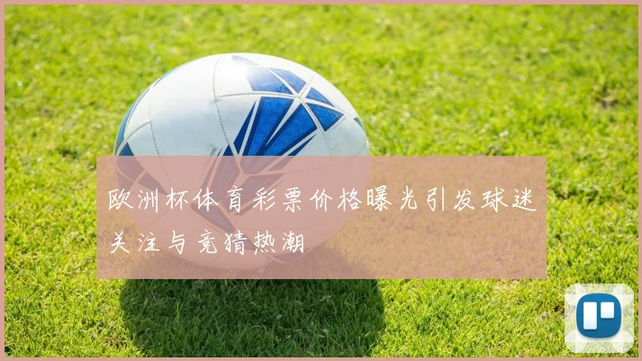 欧洲杯体育彩票价格曝光引发球迷关注与竞猜热潮